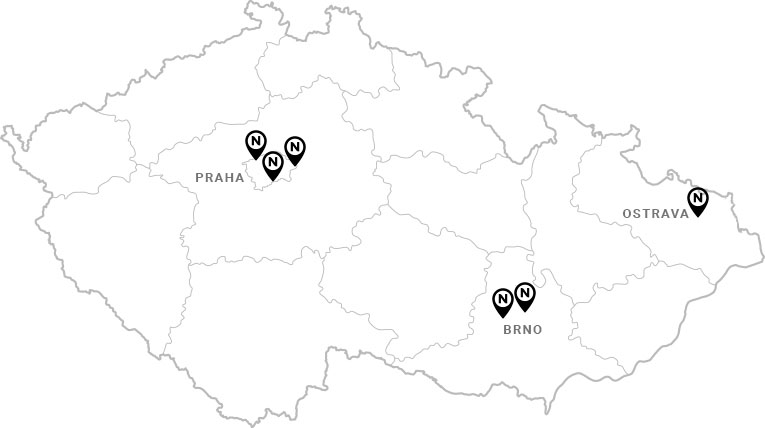 Mapa našich obchodů